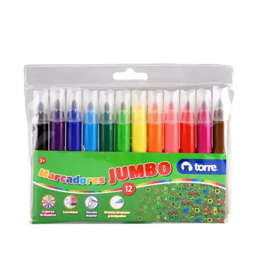 PLUMONES COLORES JUMBO 